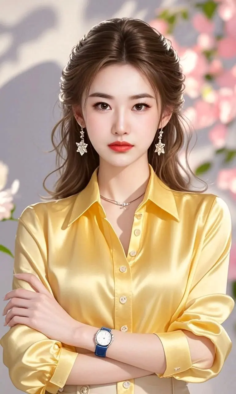 AI黄衣优雅女神