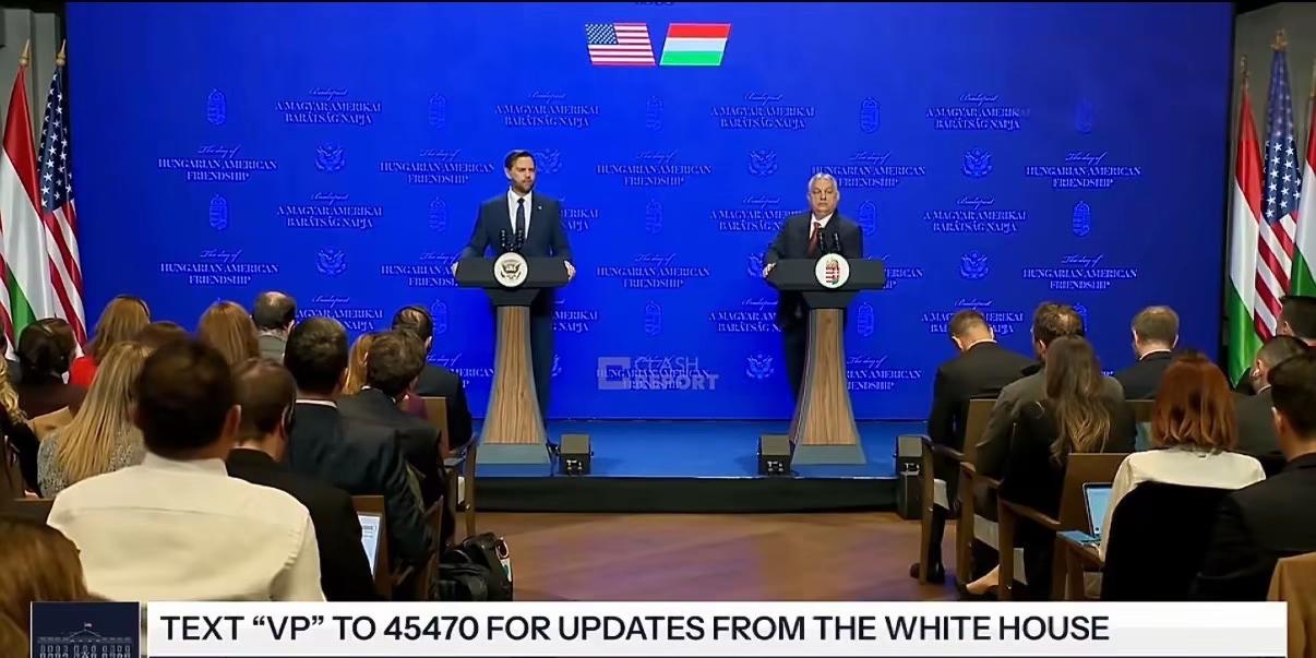 万斯带着特朗普的“嘱托”，为欧尔班的选举站台、背书。
站在旁观者的立场，可以看到