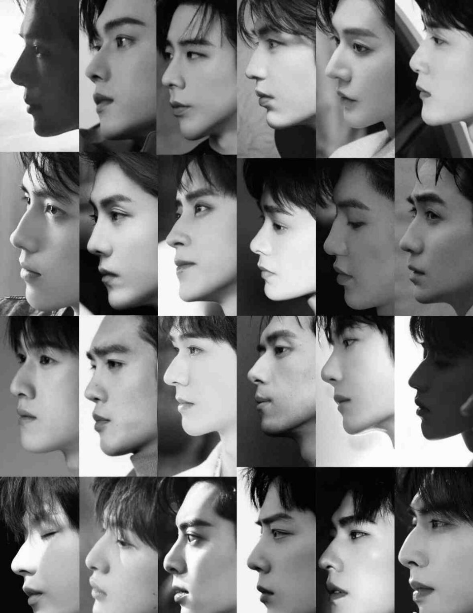 男明星侧颜大赏，第一眼看到了谁？ ​ ​​​