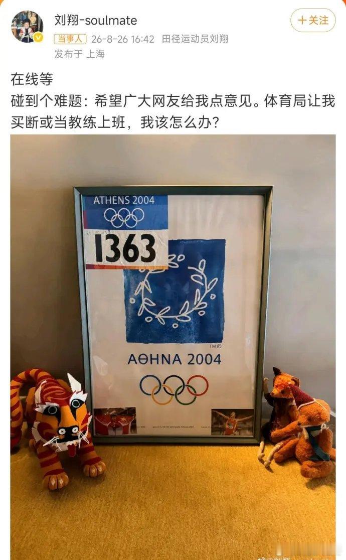 刘翔 十年了想起来安置我了刘翔年保底收入1400万元与其说是求助，不如说翔哥借网