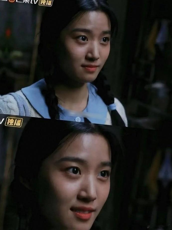卢昱晓受妆造影响极大，形象气质与角色契合度都因妆造而显著提升。 