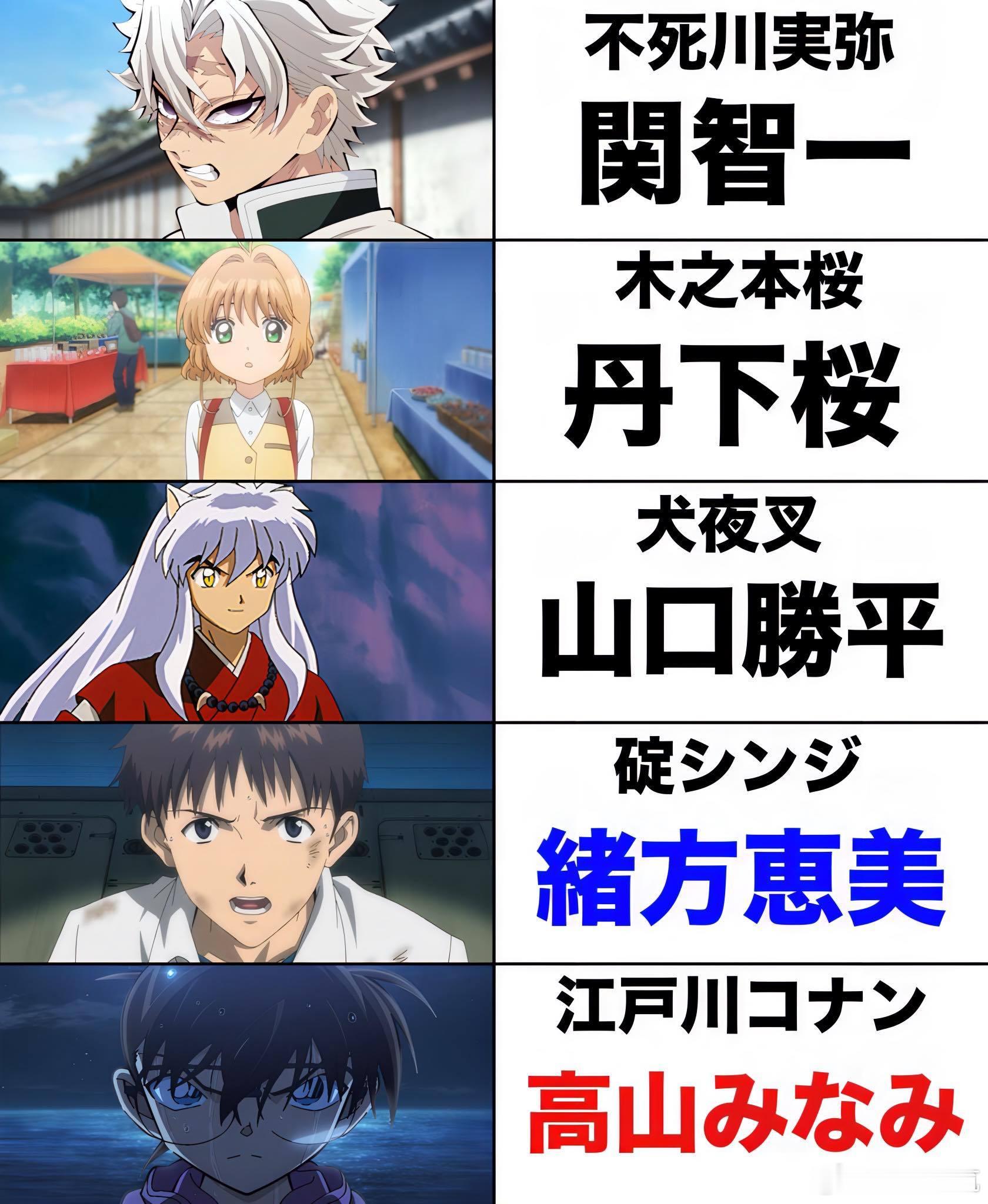 被原作者指名出演的声优关智一 × 不死川实弥、丹下樱 × 木之本樱、山口胜平 ×