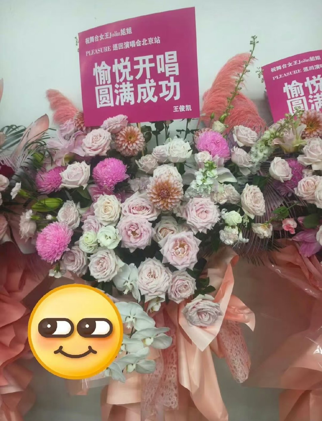 王俊凯给蔡依林送花篮王俊凯叫蔡依林舞台女王 哇塞 