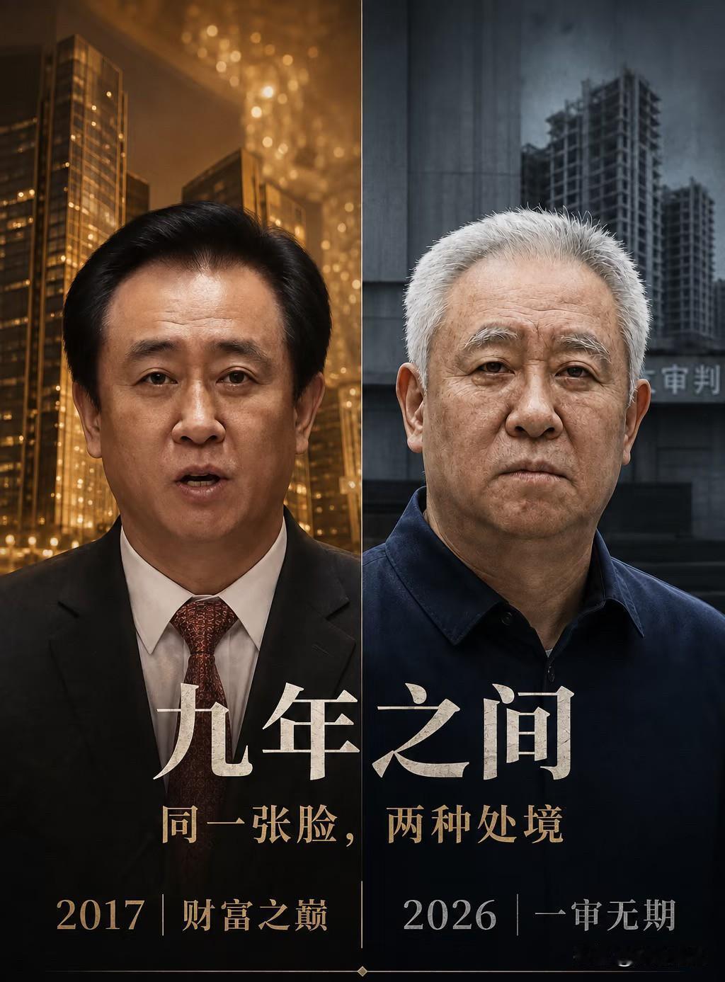 许家印的老宅，彻底荒了。
两扇红漆铁门锈迹斑斑，院里野草疯长到齐腰深。功德碑上“