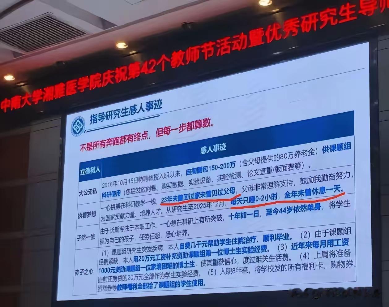 离了大谱！为了工作23年没回家没看过父母、每天只睡0-2小时、全年不休息1天、十