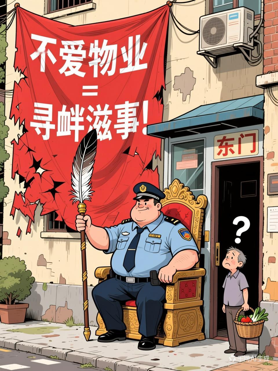 今天听到了一个能让法律界集体沉默、让逻辑学当场倒闭的狠逻辑：你不爱物业，就是不爱