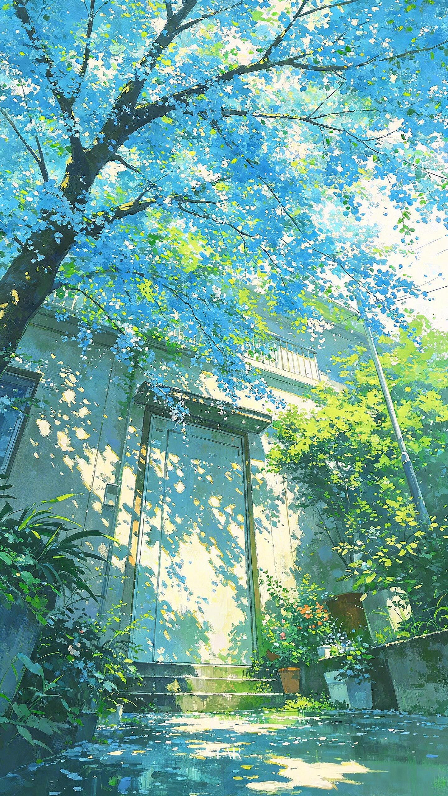 树影斑驳，夏日悠长。 