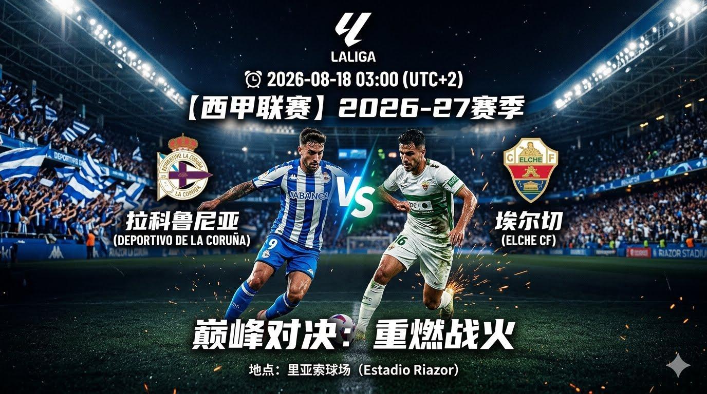 西甲联赛拉科鲁尼亚vs埃尔切本菲卡赛事分析新赛季首轮的周一压轴战今晚正式登场。针