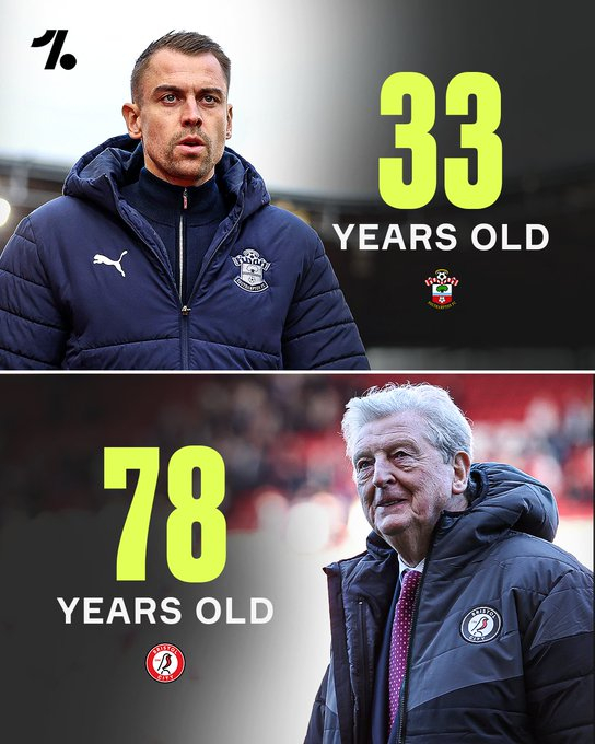 昨晚的比赛中，南安普顿主帅托达·埃克特与布里斯托尔城主帅罗伊·霍奇森之间存在惊人