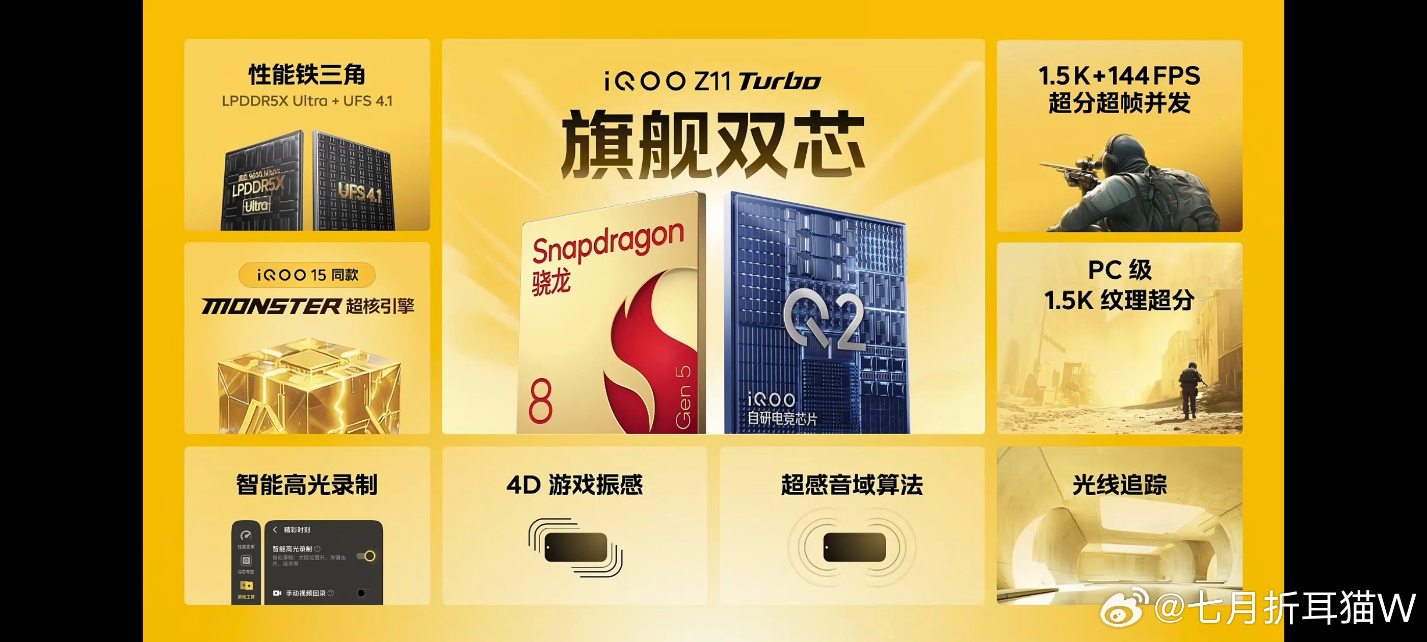 战斗精灵iQOOZ11Turbo来了游戏性能方面是拉满了！各主流游戏测试下都有显