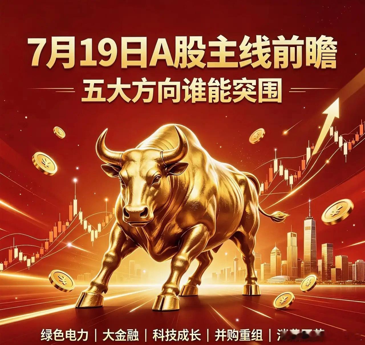 7月19日周一A股主线板块前瞻：五大方向谁能突围2026年7月19日，结合当前市