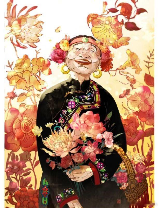 婆神：花开命定，生死守护壮族的古老传说中，有一位被尊称为花婆神的六甲。她从花朵中