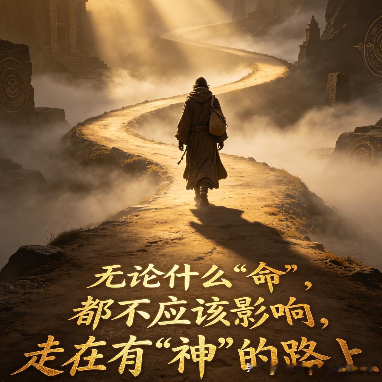 无论什么“命”，都不应该影响走在有“神”的路上。