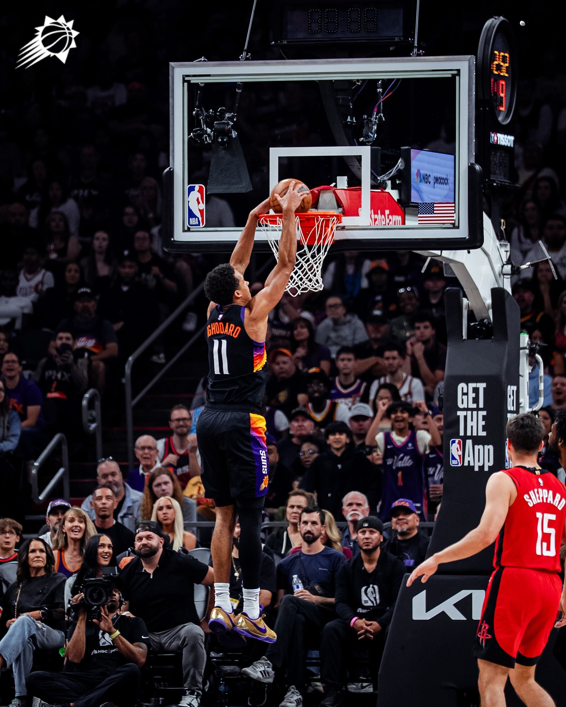 OSO自信单打也🈶随后阿伦进攻造成杀伤！菲尼克斯太阳 ｜旭日东升 ｜火箭vs太