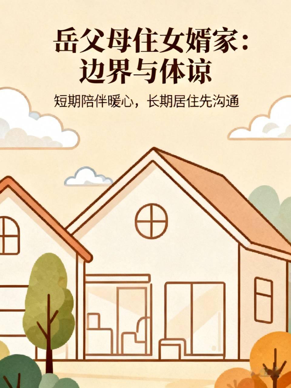 如果长辈通情达理，懂得尊重小两口的生活习惯，愿意分担家务，一家人和睦相处，同住自