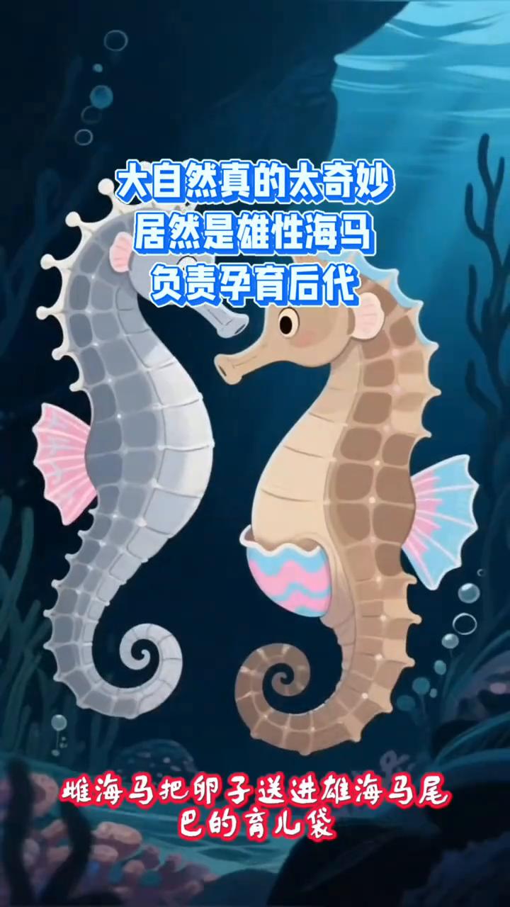 海马爸爸才是生育大功臣。
你敢信生孩子这事居然轮到海马爸爸上阵？大自然真的太奇妙