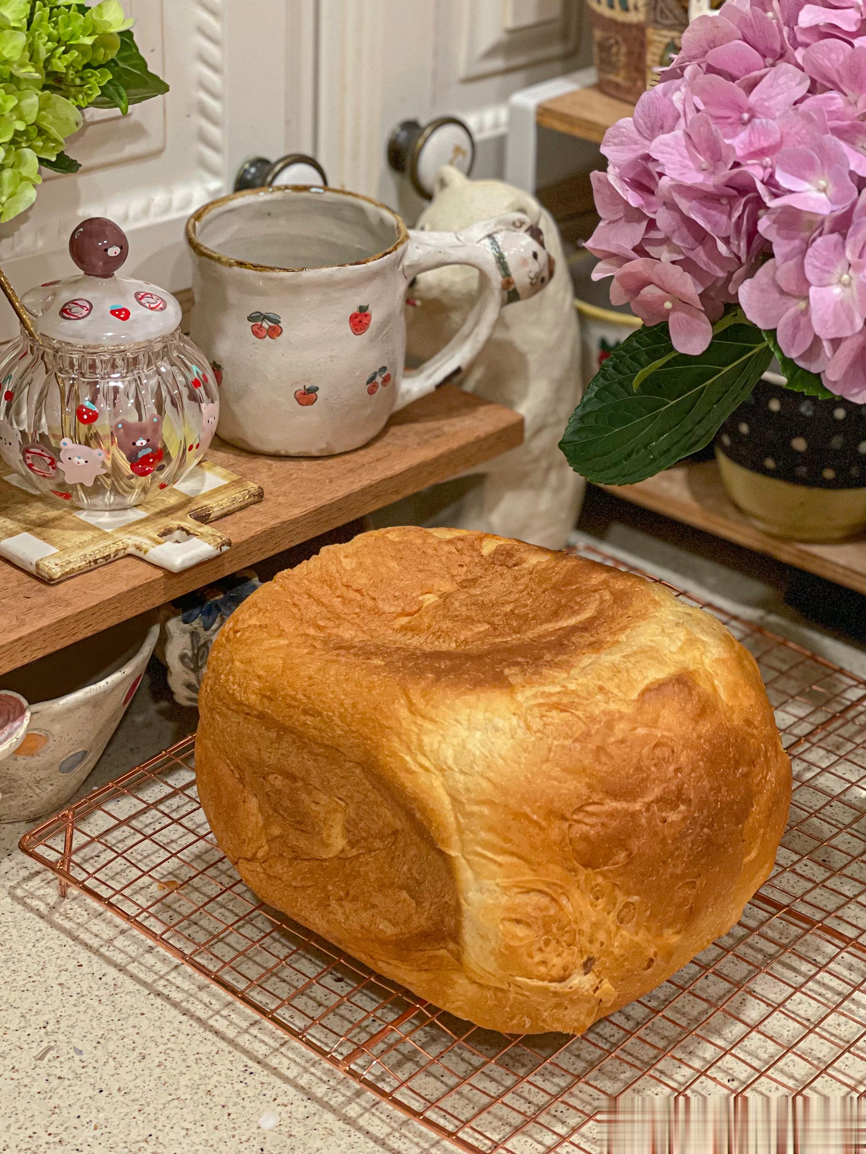 棉花吐司出炉（基础牛奶吐司）我重新改了下方子，成功率更高，等我码方子。🙏海氏A