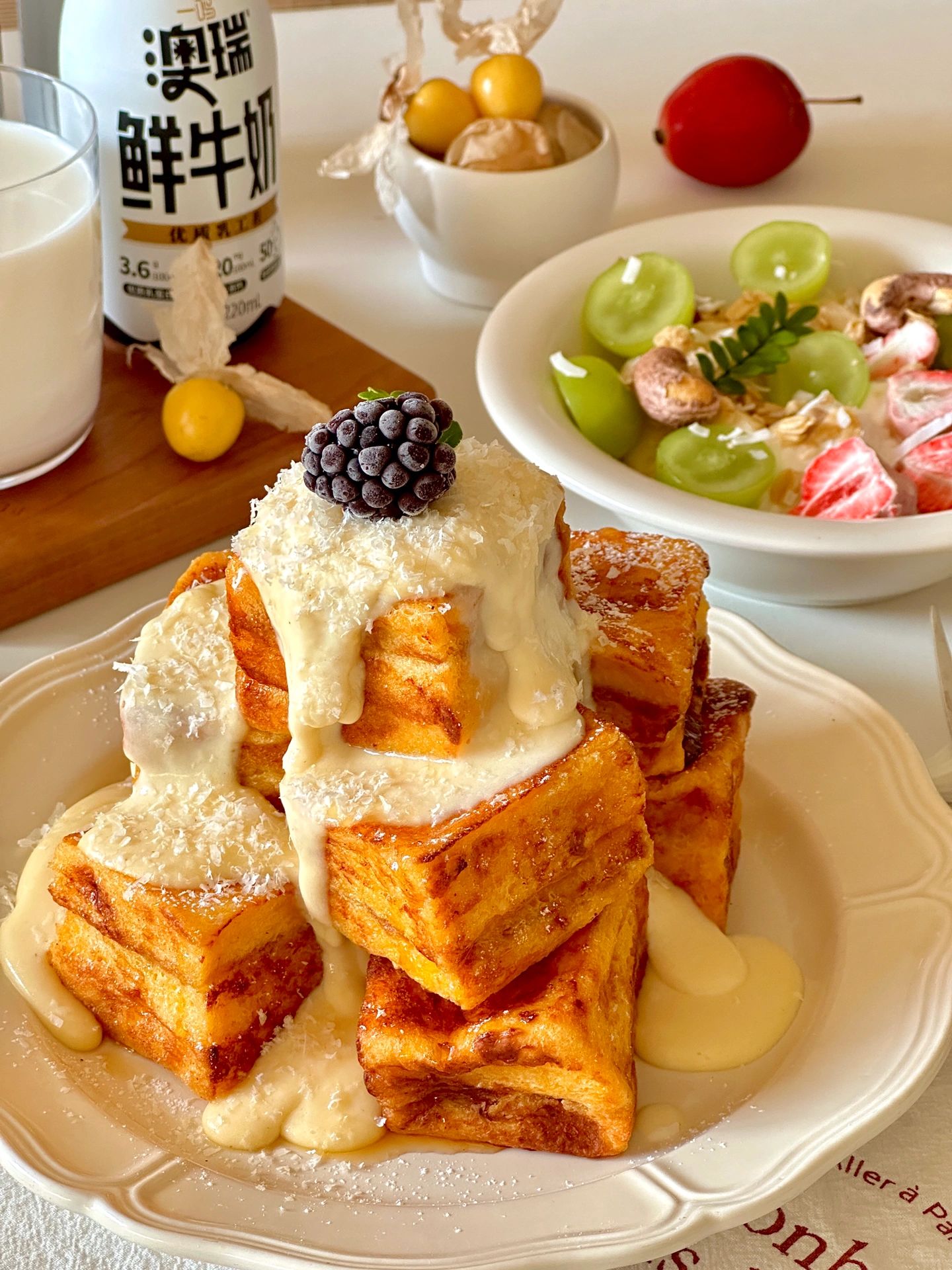 brunch｜奶香芝士瀑布西多士 解锁吐司新吃法