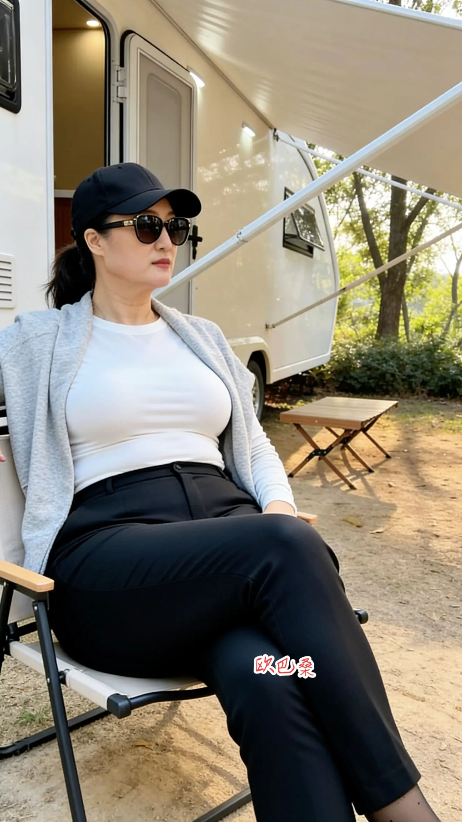 户外风景 户外生活 东方美熟女