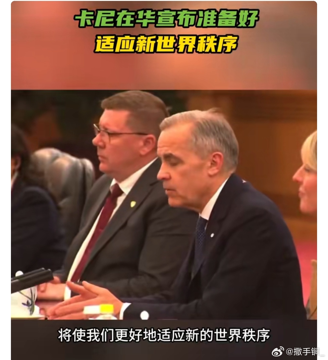 加拿大总理卡尼称：“我相信，我们取得的进展和伙伴关系，将使我们更好地适应新的世界