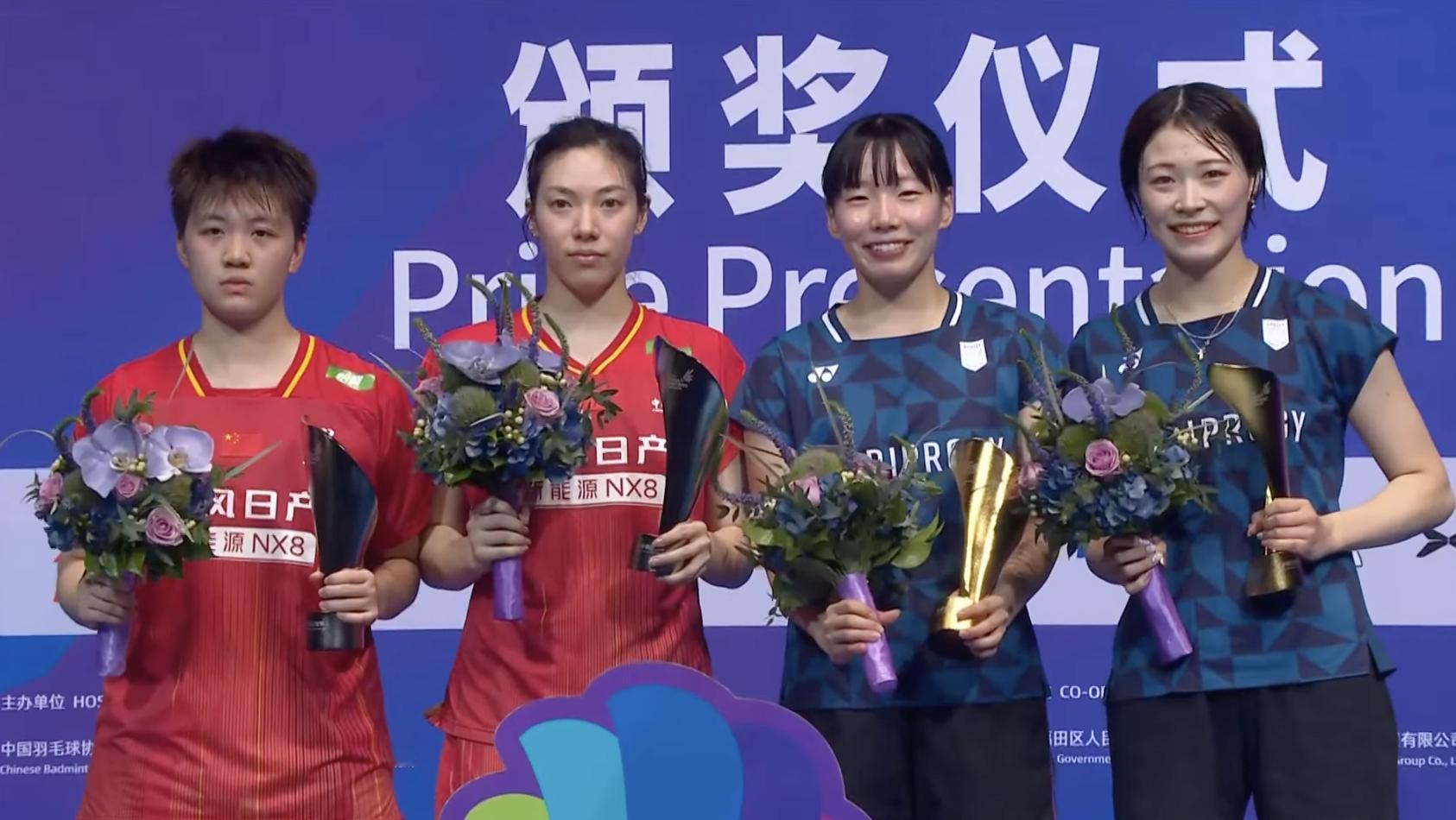 🏆女双冠军：高桥美优/中出堇🇯🇵🥈女双亚军：鲍骊婧/曹梓涵🇨🇳恭喜四