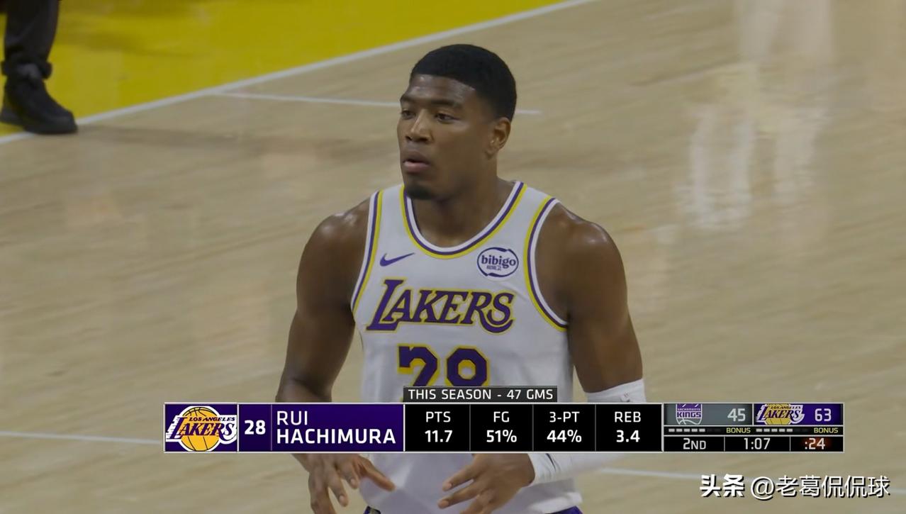 湖人大将八村塁真是状态堪忧！在今天湖人主场以128：104战胜国王的比赛中，八村