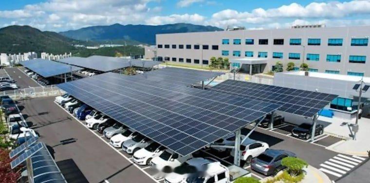 韩国太阳能计划：新法规要求大型停车场变身为太阳能发电场！从本月起，韩国所有停车位