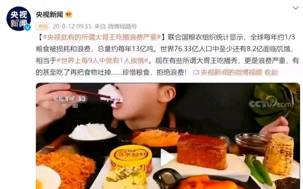 感觉吃播是最畸形的存在，明明那些吃播是一种不良现象，却没有被禁止，导致这些人不仅