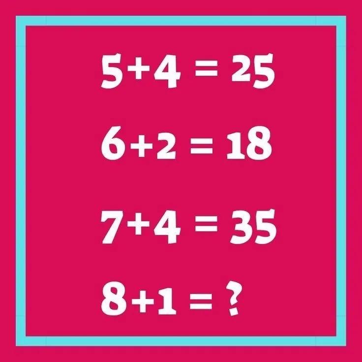 找规律。8+1=？有人说是8，有人说是24，谁说的对啊？你知道是多少吗？