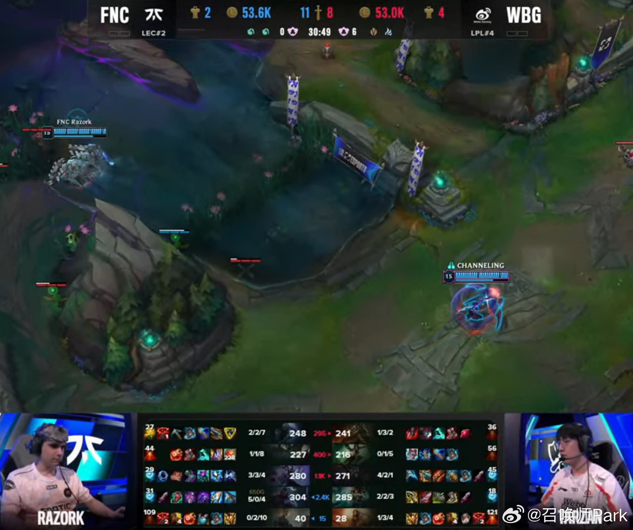 #WBG醒一醒#  S14瑞士轮生死战WBG对战FNC，上野选出鳄豹组合搭配小虎