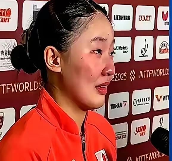 张本美和有点小家子气！澳门冠军赛八分之一决赛，张本美和以1：3输给队友大藤沙月。
