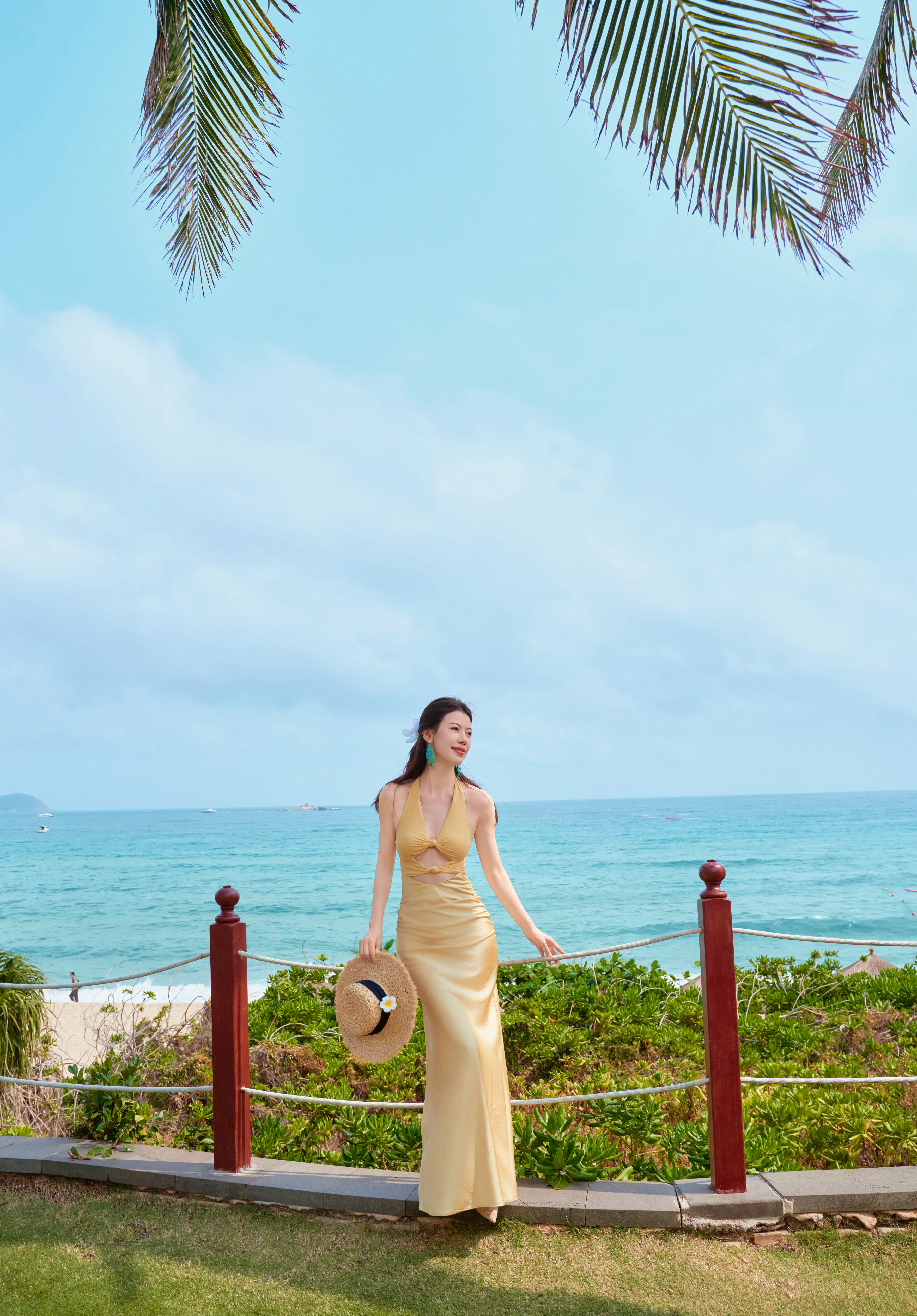 早，免费旅拍和一张手机视角 🌊☀️今天穿什么