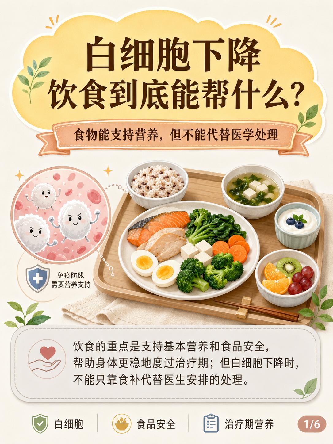 白细胞下降，饮食到底能帮到什么？。