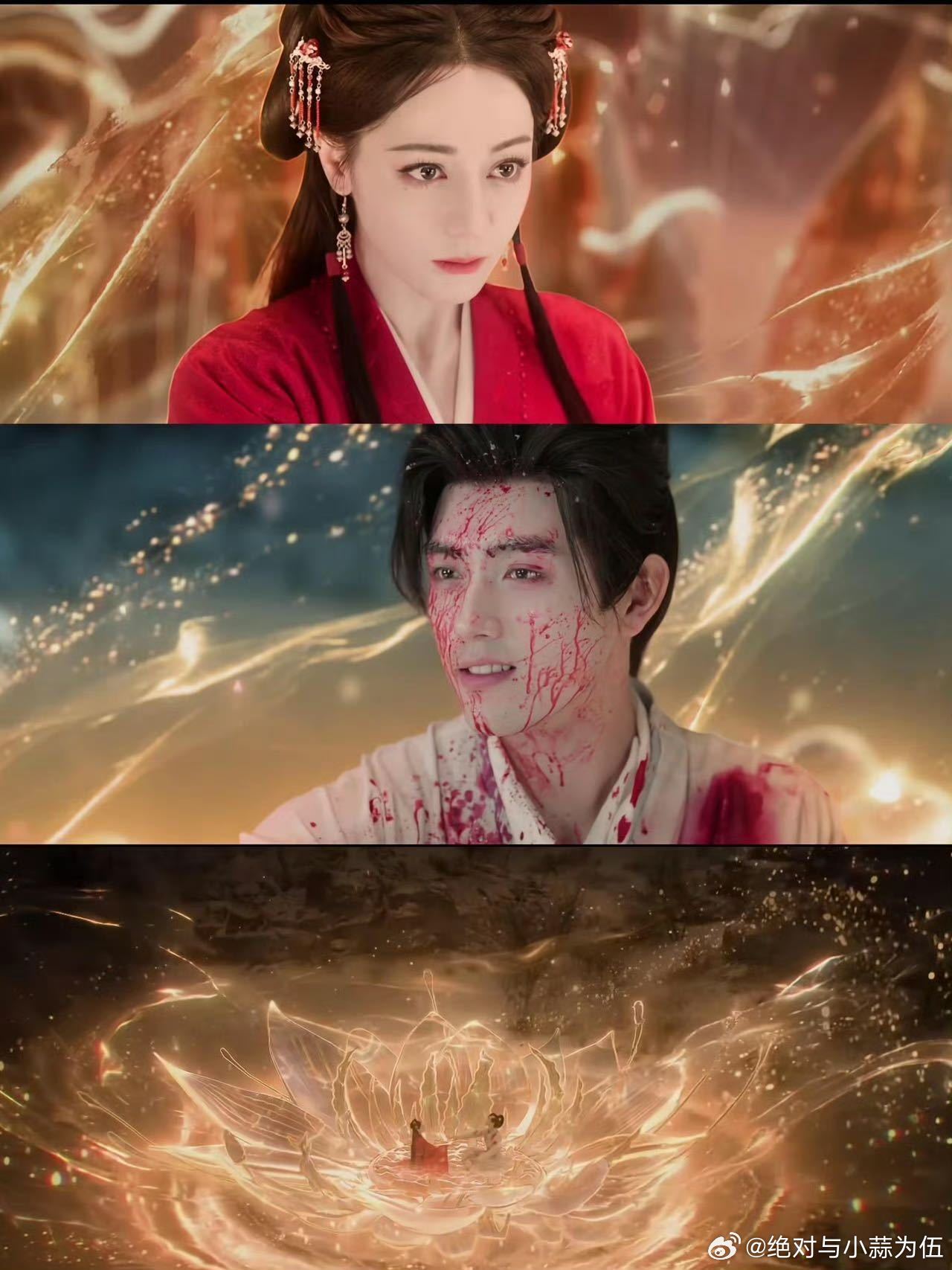 白日提灯第8集30分5秒 生理性震撼！贺思慕与段胥结咒戏张力拉满，默契眼神配宏大