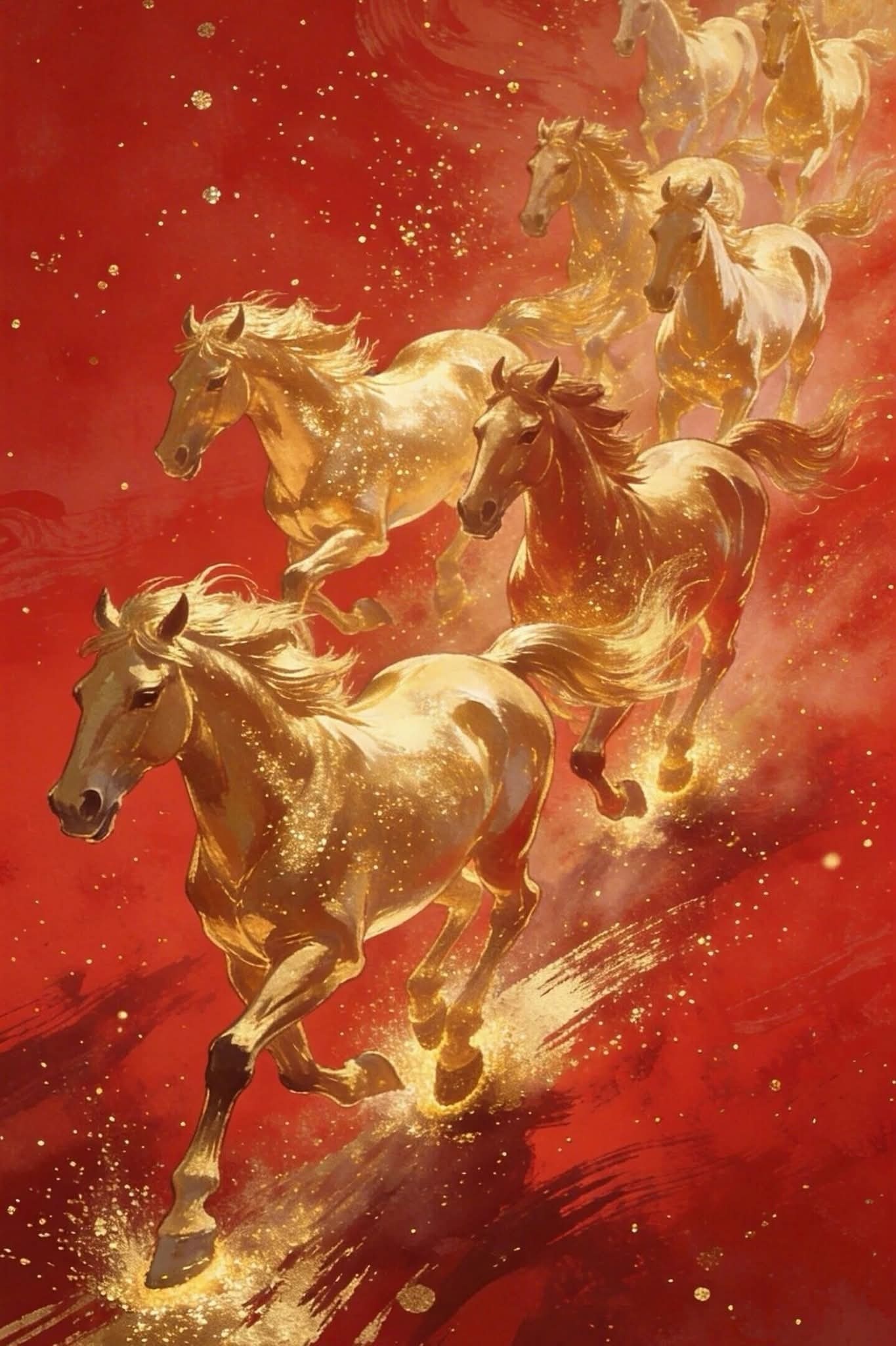 辞旧迎新，金马送福，祝您春节快乐！ 