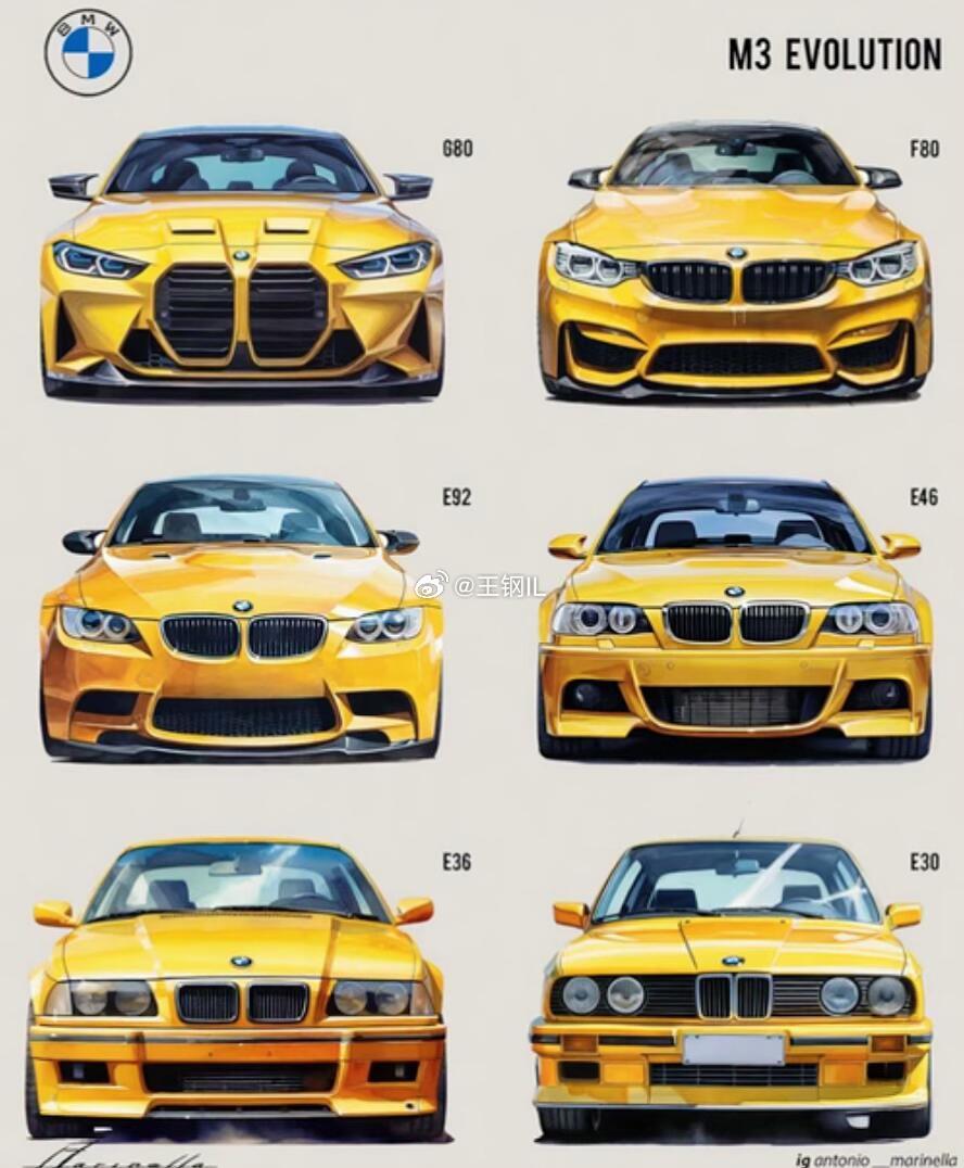 选左还是选右呢？哪一代宝马m3才是你的梦中情车宝马m3