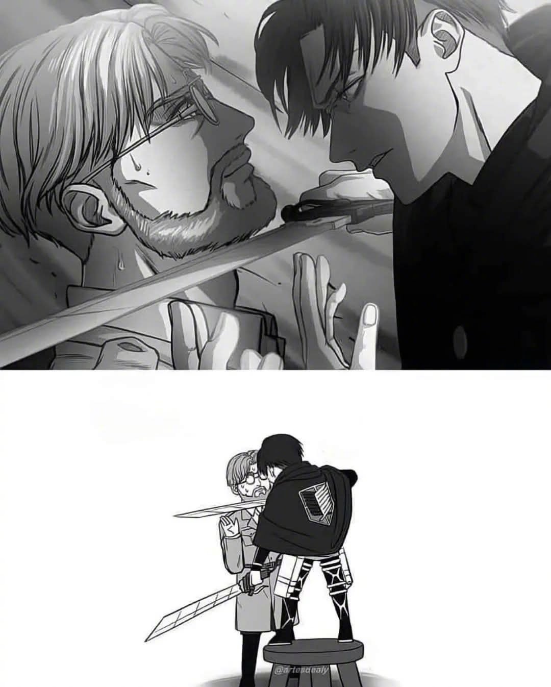 《进击的巨人》利威尔身高梗永不过时..... ​​​