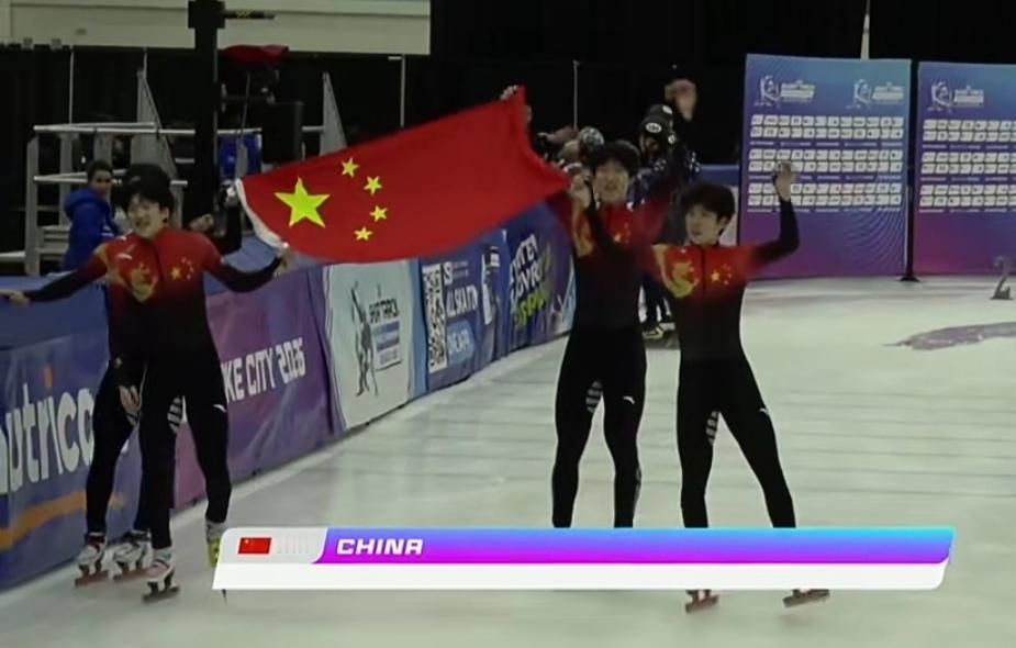 中国队金牌收官
北京时间今天早晨，在美国盐湖城举行的短道速滑世青赛落下帷幕，中国
