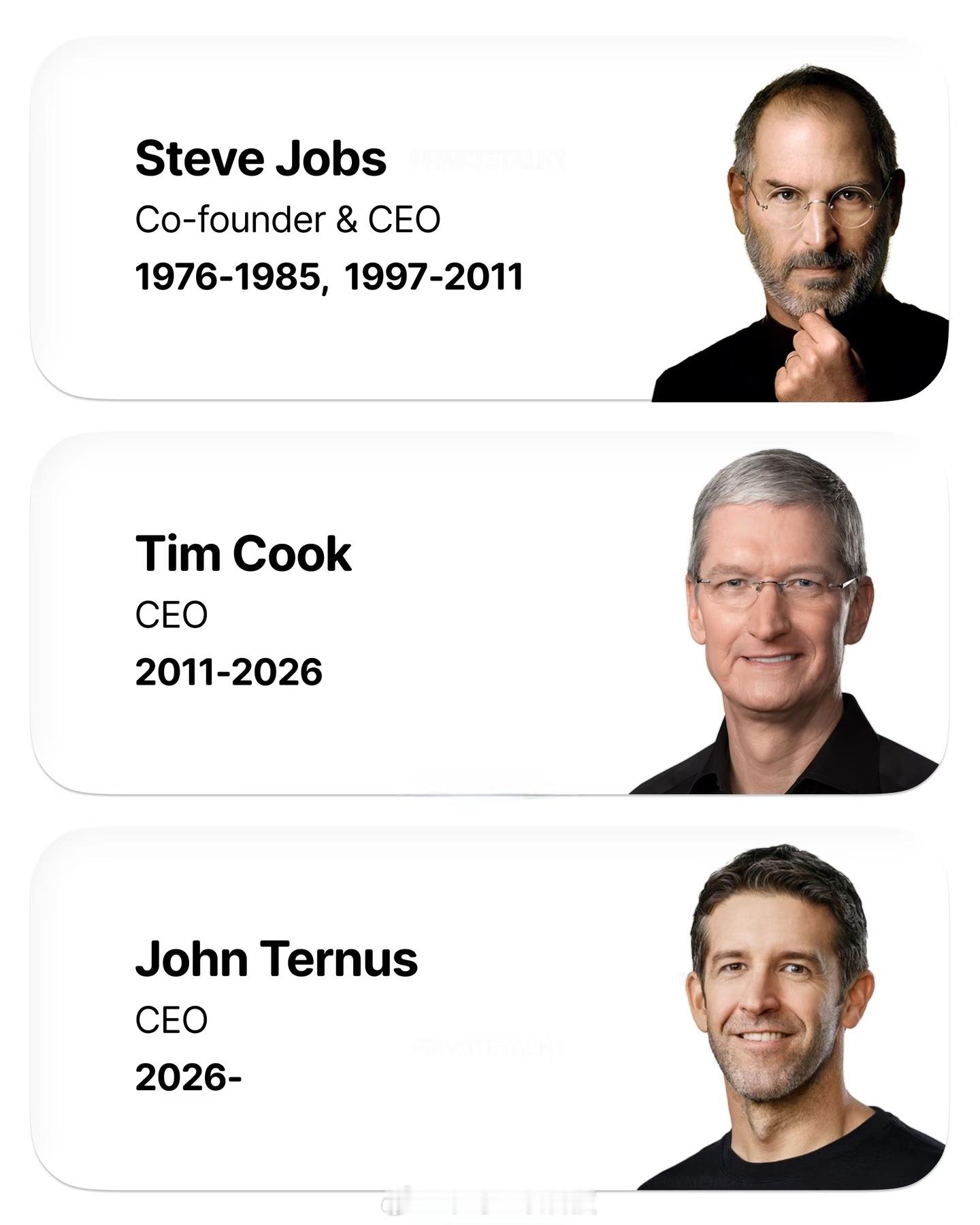 乔布斯定义了Apple的灵魂库克扩张了Apple的商业版图搞硬件的特努斯，苹果会