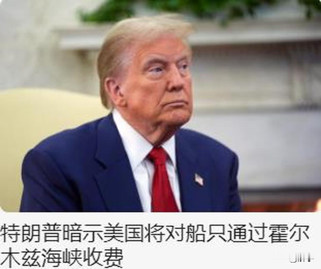 世界各国麻烦了，特朗普暗示美国可能在霍尔木兹海峡收费！美国真面目显露！

霍尔木