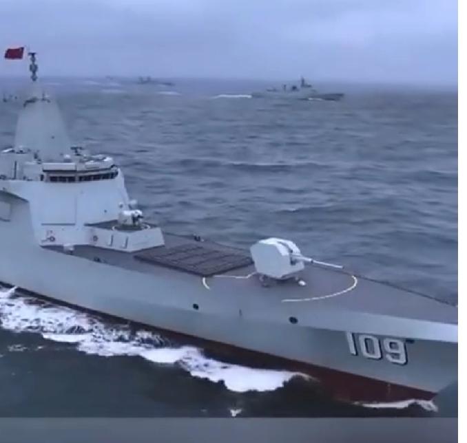 109是东莞舰，110是什么？气势拉满！109、110两艘“万吨大驱”亮相！公理
