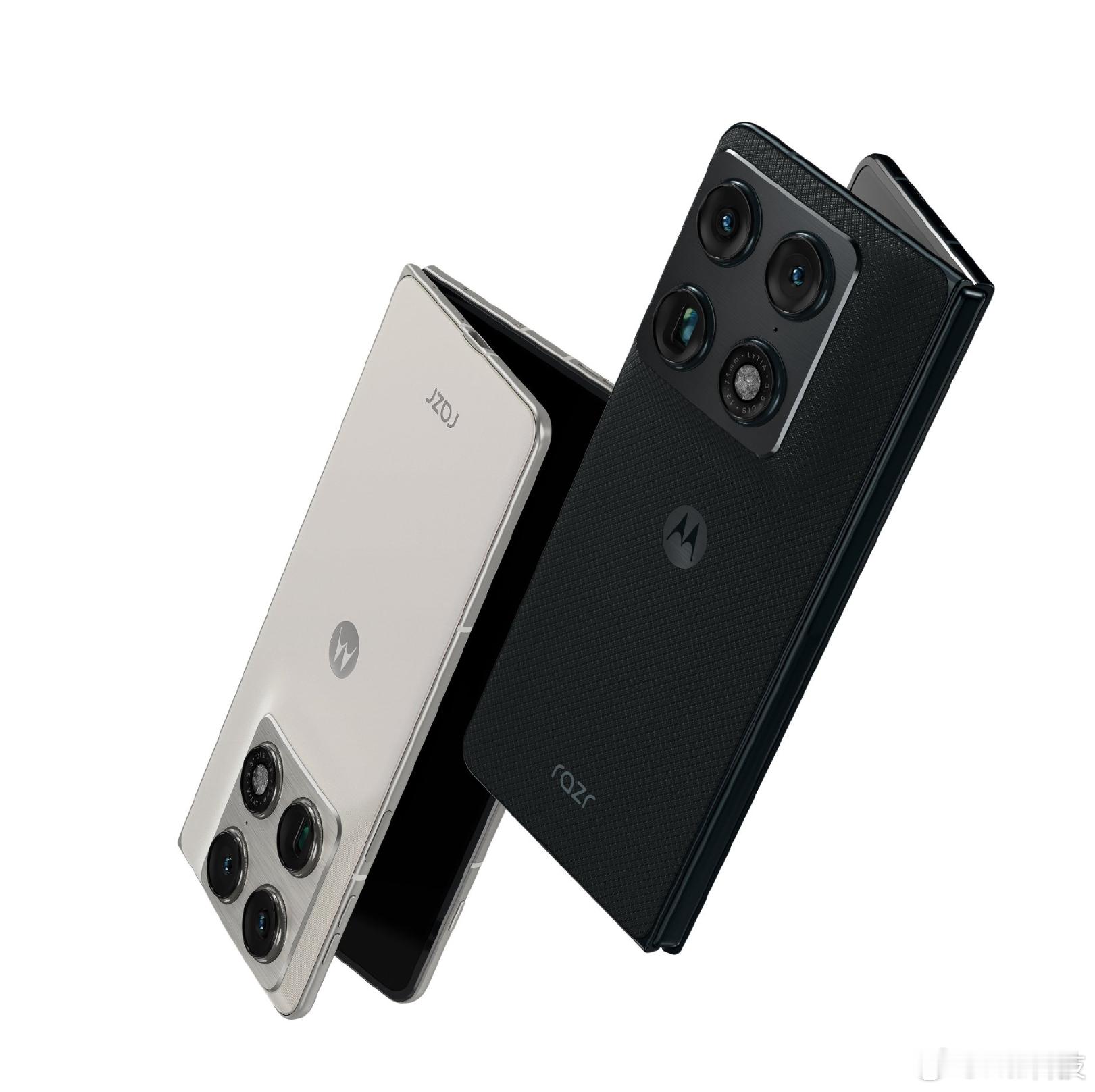 摩托罗拉也出大折叠手机了个人感觉黑色好看点..... 