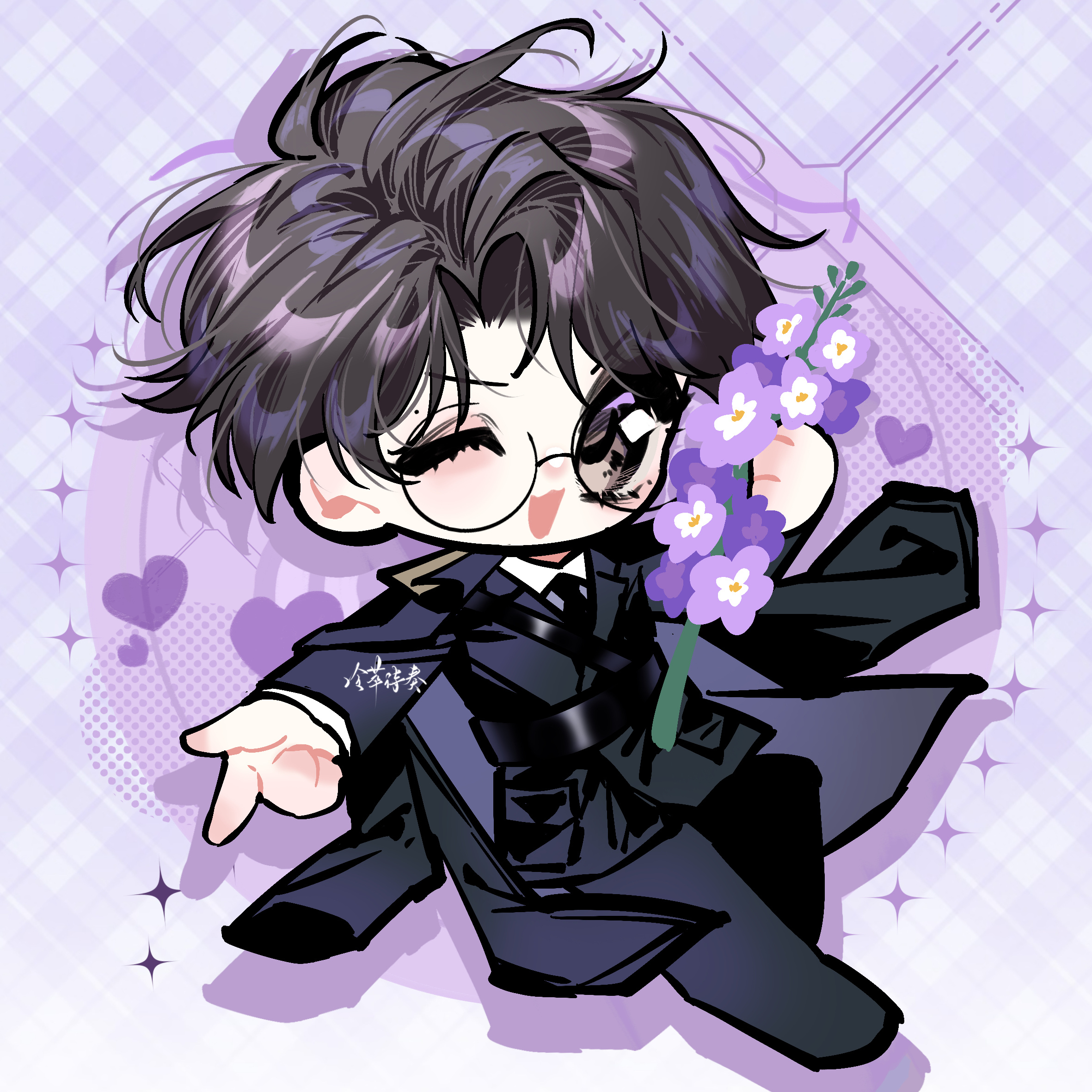 庆祝超like8240也为明天的生日联产发个小预热🥰💜小楼也来庆祝啦🎉🎉