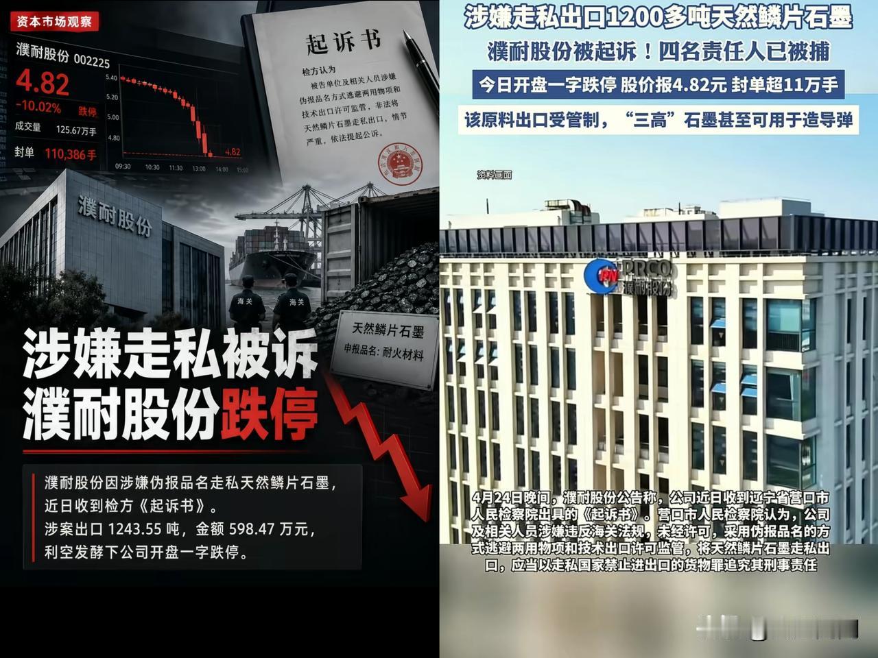 1200吨战略石墨，几十个重型集装箱。
​就这么悄无声息运到了美国。​4月24号