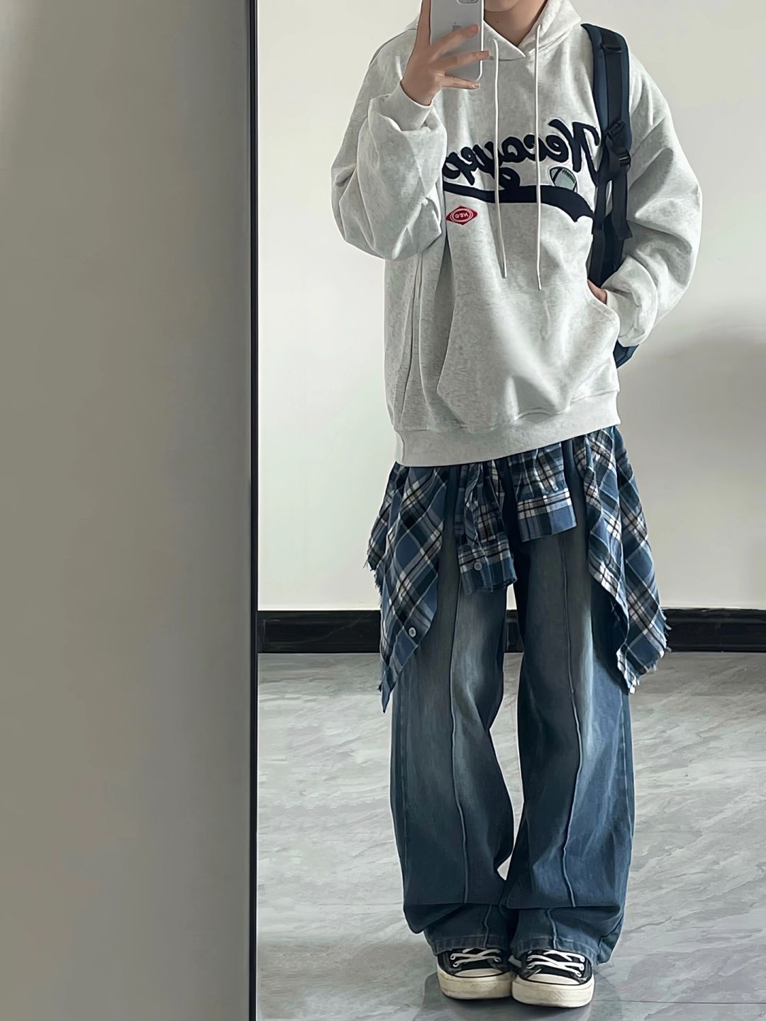 🚲oversize慵懒少年感！卫衣➕衬衫叠穿好松弛