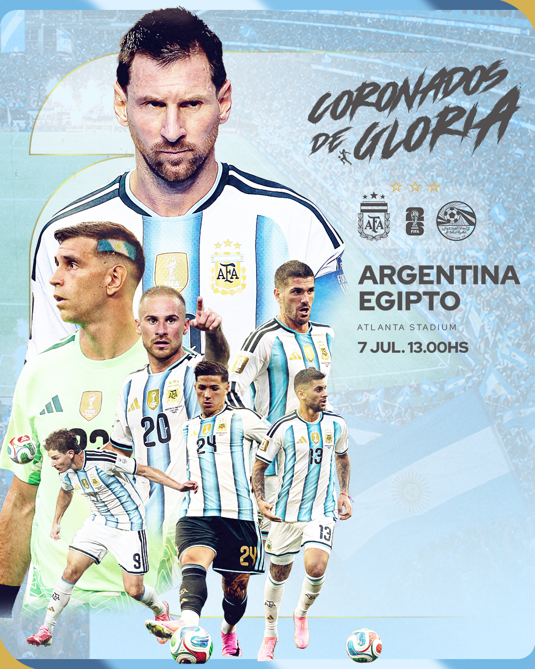 今夜明晨，我们一起鏖战。阿根廷加油🇦🇷💪阿根廷vs埃及世界杯
