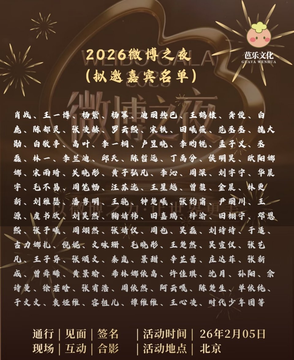 2026微博之夜大集合🍉 