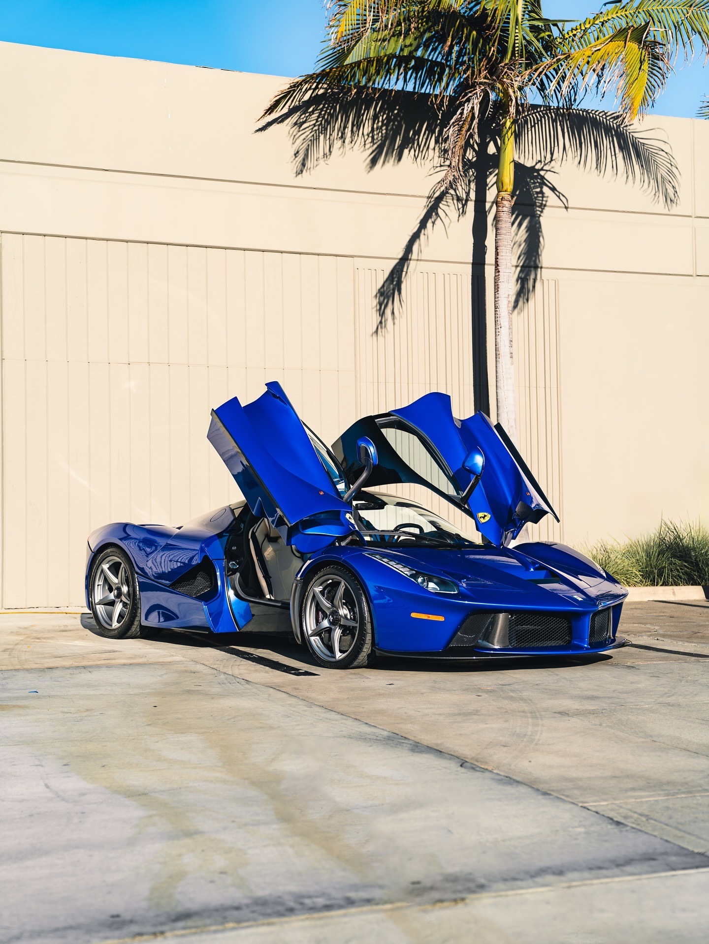 Blu Elettrico Ferrari LaFerrari米色檀香山皮革内饰