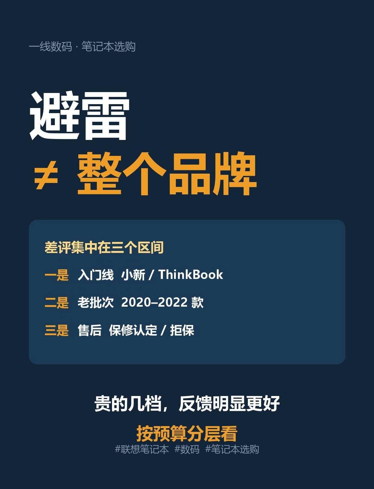 避雷联想的那么多，哪几档别碰
微博上有个博主投过票：这几个品牌里，笔记本质量比较