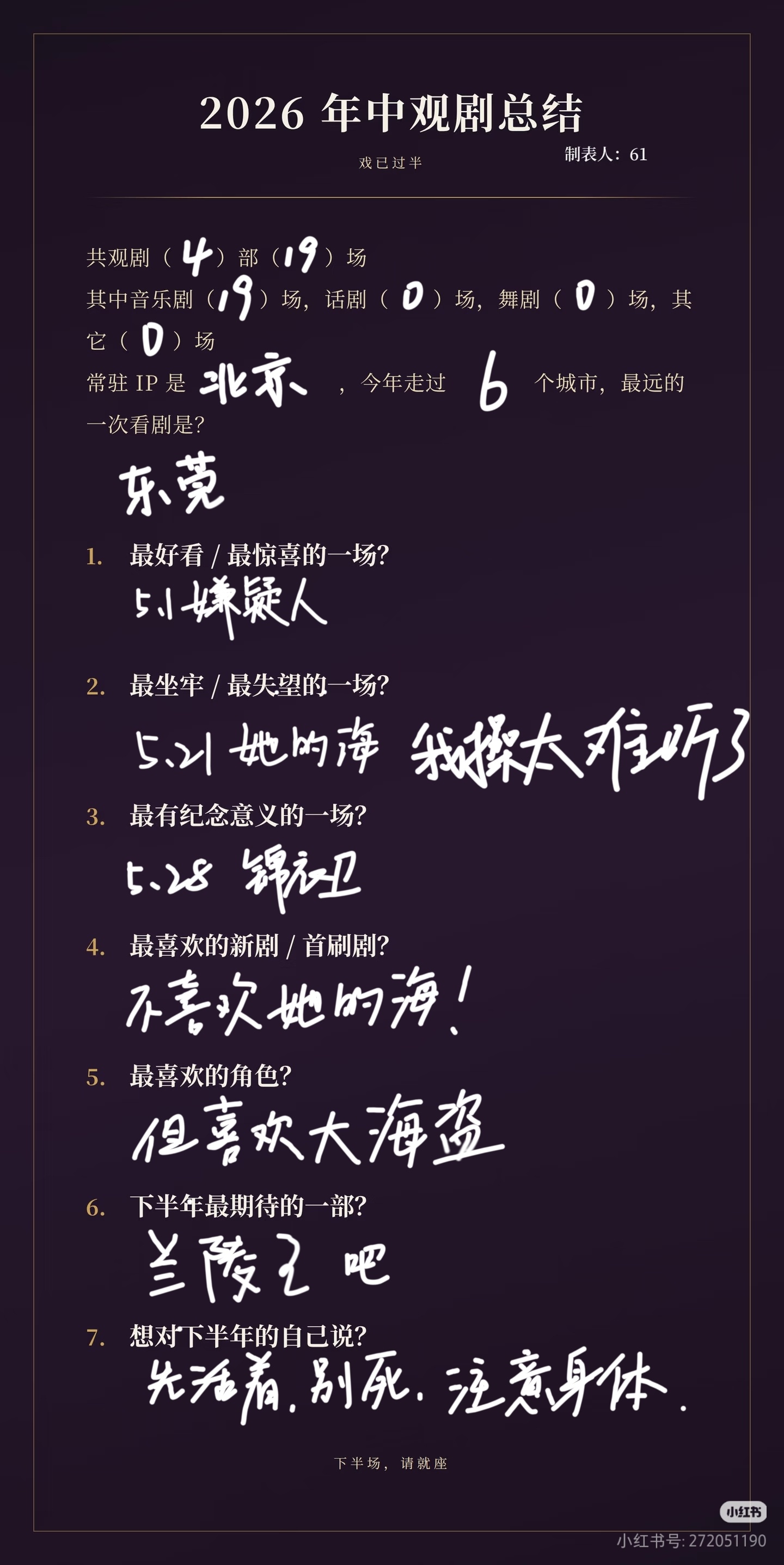 也没看几场啊怎么累成这样了。 